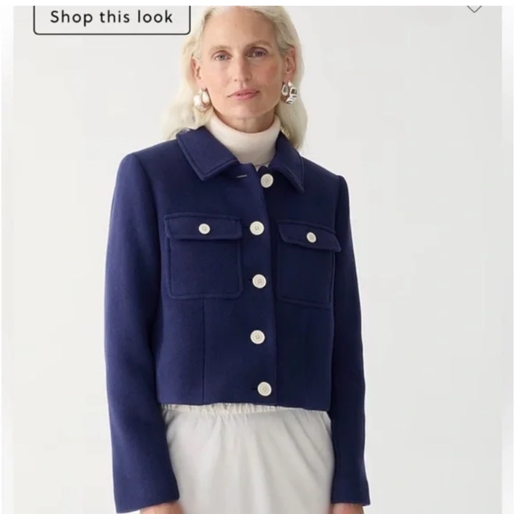 Lady jacket in Italian stadium-cloth wool blend